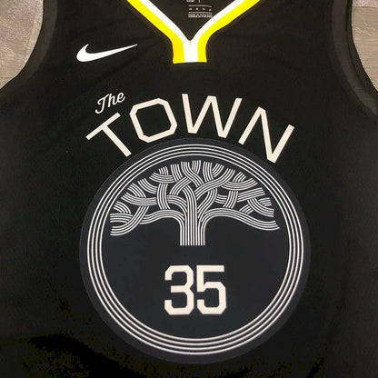 Camisa Kevin Durant com gola V preta, versão jogador, masculina – Edição Statement