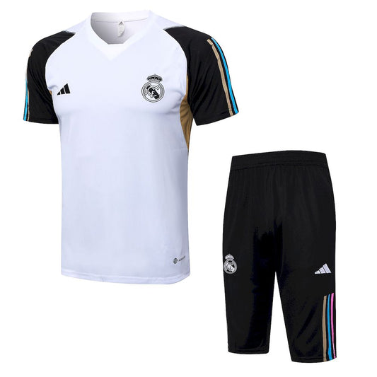 Camisa de treino adulto do Real Madrid 2023/24 + short 3/4 815