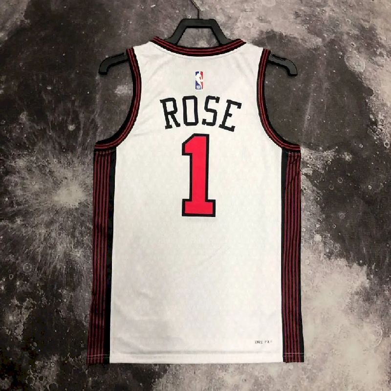 Camisa Derrick Rose Branca Masculina - Edição Cidade