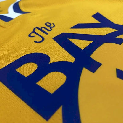Camisa amarela masculina Klay Thompson versão jogador – Edição Statement