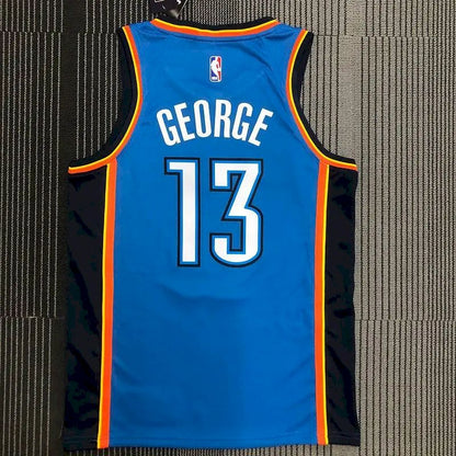 Camisa Paul George Swingman Masculina Azul – Edição Ícone