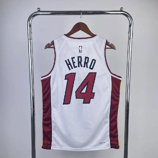 Camisa masculina Tyler Herro branca da equipe
