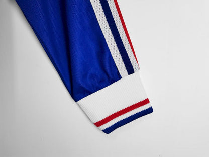 Camisa retrô de mangas compridas da França para a Copa do Mundo de 1998