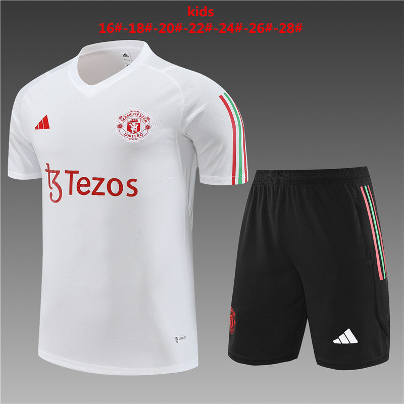 Camisa e short infantil Manchester United 2023/24 14001