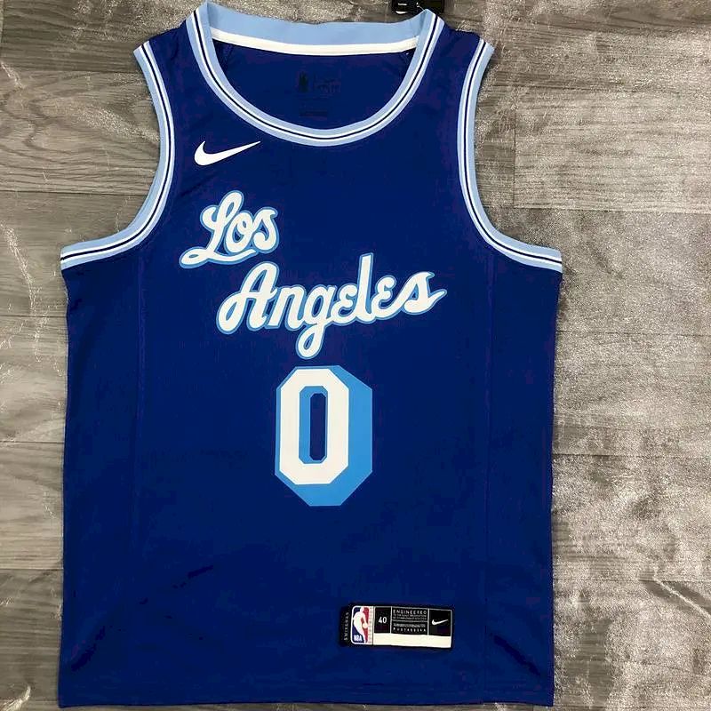 Camisa Masculina Kyle Kuzma Royal Retro Classics 2020-21 Swingman Player Version – Edição Clássica