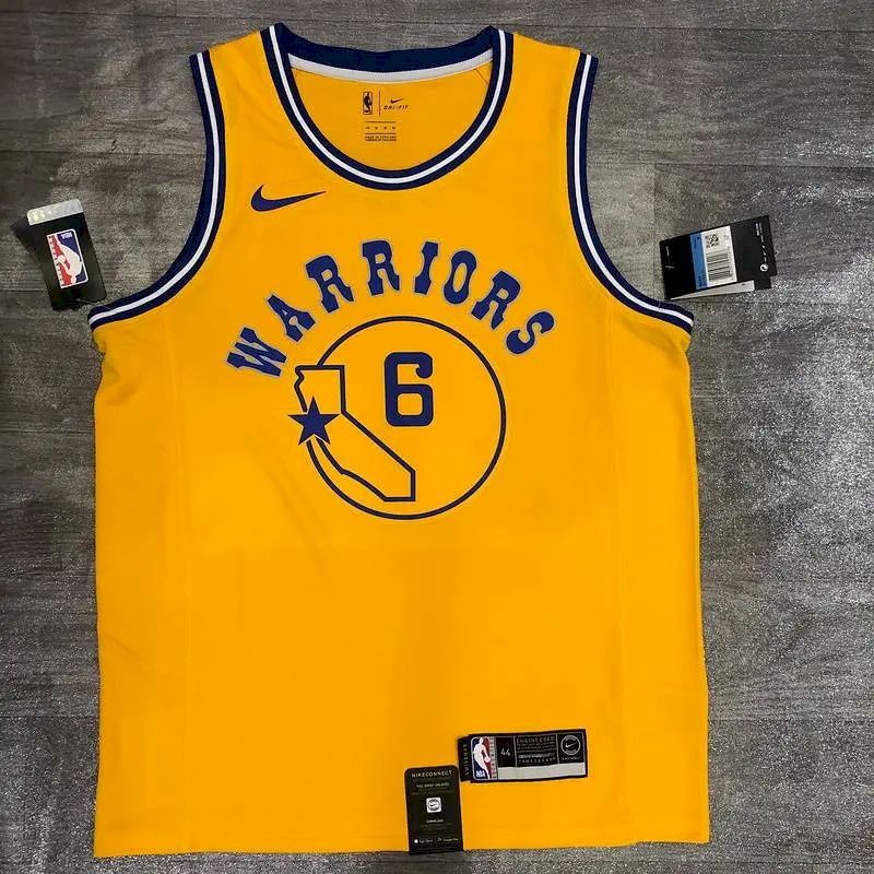 Camisa amarela masculina Nick Young versão jogador – Edição clássica