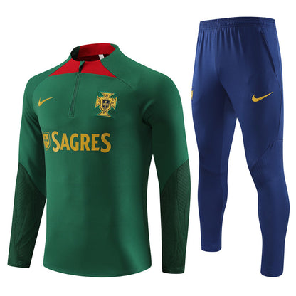 Camisola e Calça Adulto Portugal 2024/25 Meio Fecho 14001