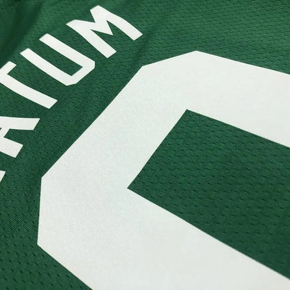 Camisa masculina Jayson Tatum Green Team – Edição de 75º aniversário