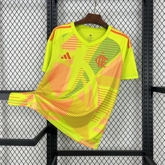 Camisa amarela de goleiro Flamengo 2025/26