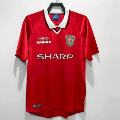 Camisa retrô da final da Liga dos Campeões em casa do Manchester United de 1999