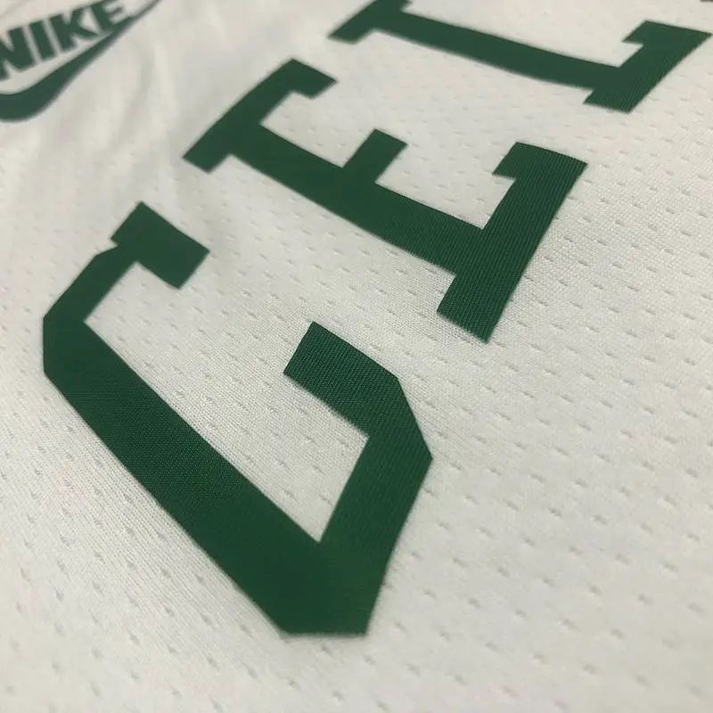 Camisa Jaylen Brown Masculina Branca 2021-22 75º Aniversário – Edição Clássica