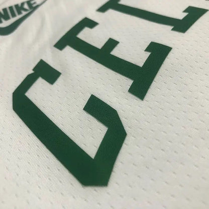 Camisa Jaylen Brown Masculina Branca 2021-22 75º Aniversário – Edição Clássica