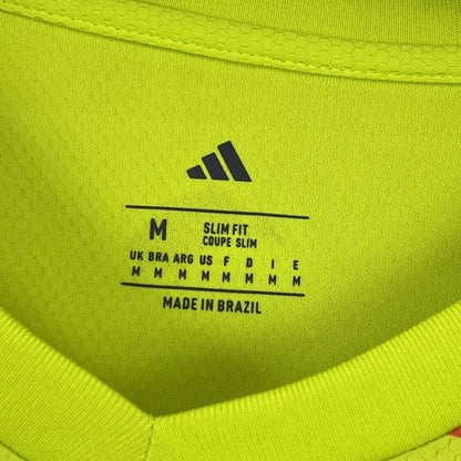 Camisa amarela de goleiro Flamengo 2025/26