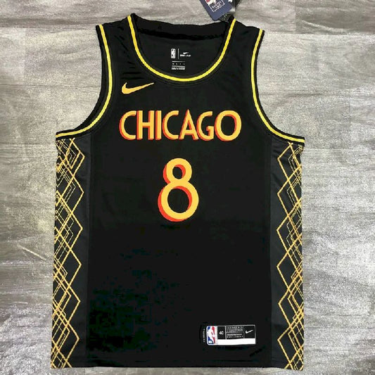Camisa Zach LaVine Preta Versão Jogador Masculina – Edição City