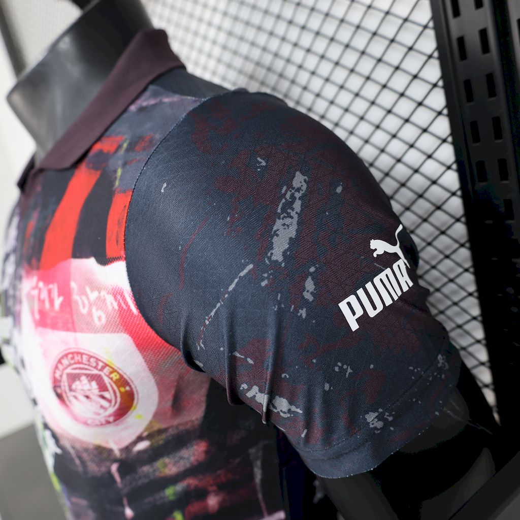 Men's Manchester City 2025/26 Black color Jersey Player Version