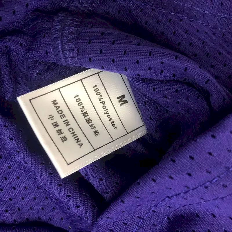 Camisa de jogador roxa masculina Earvin Johnson – Edição retrô
