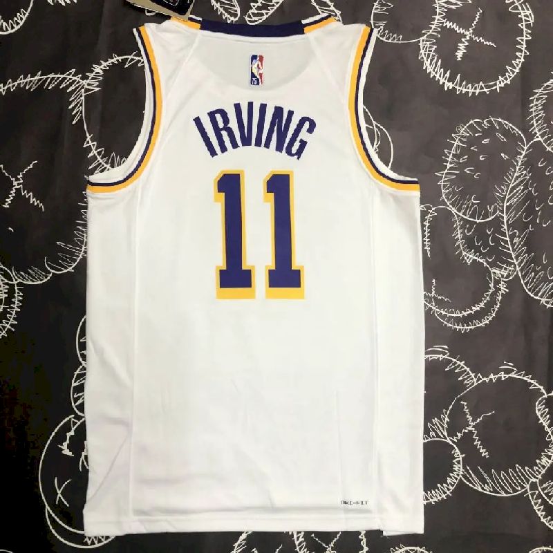 Men’s Kyrie Irving White Team Jersey – 75th Anniversary Edition