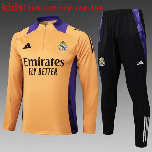 Suéter e calça infantil com zíper médio Real Madrid 2024/25 815