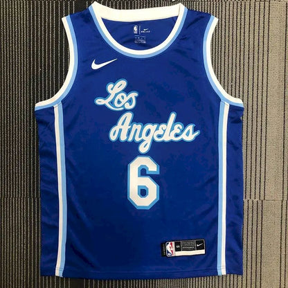 Camisa LeBron James 2021 Azul Masculina Versão Jogador – Edição Clássica