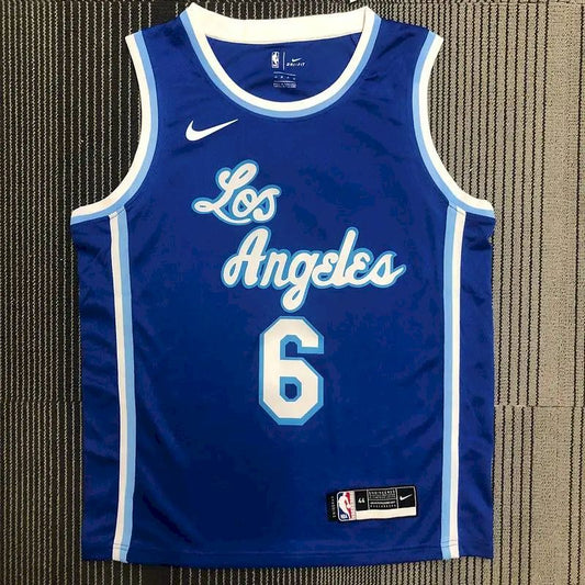 Camisa LeBron James 2021 Azul Masculina Versão Jogador – Edição Clássica