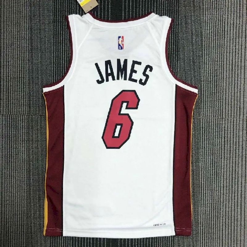 Camisa masculina LeBron James White Team – Edição de 75º aniversário