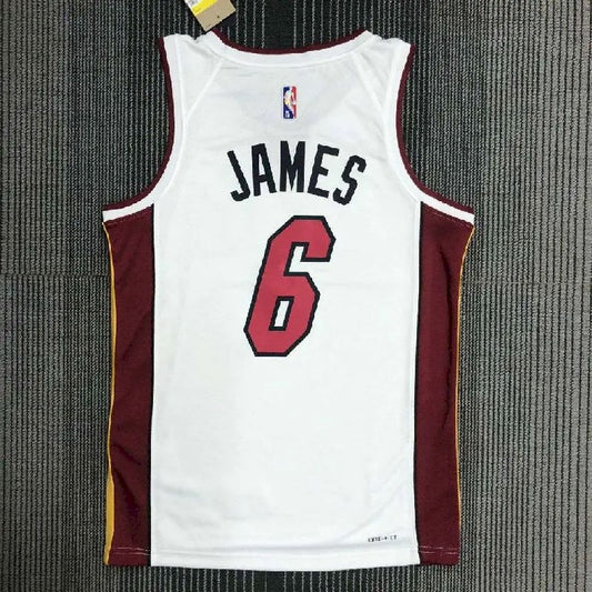 Camisa masculina LeBron James White Team – Edição de 75º aniversário