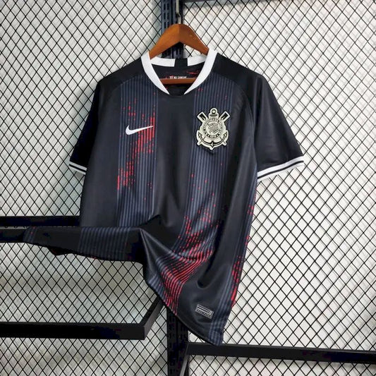 Camisa Corinthians Treino Pré-Jogo 2023/24 Preta