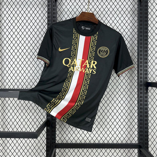 Paris Saint-Germain 2025/26 Black and Gold Edition Jersey