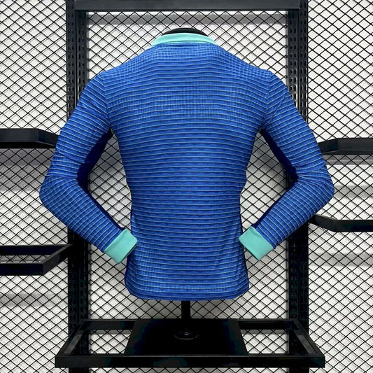 Brazil 2024/25 Away Long Sleeves Jersey Player Version