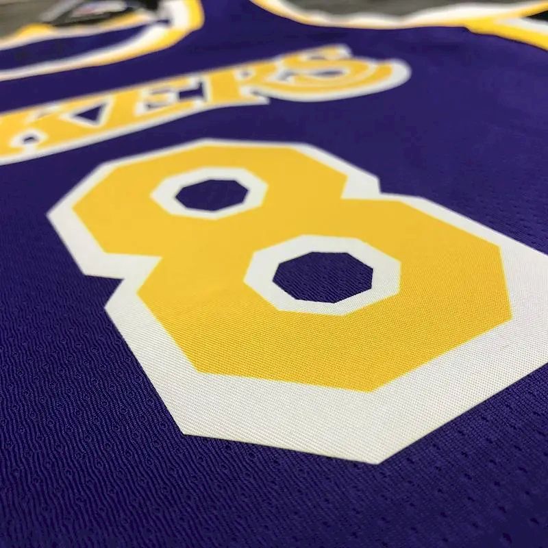 Camisa masculina Kobe Bryant 2020-21 roxa Swingman versão jogador – Edição Statement