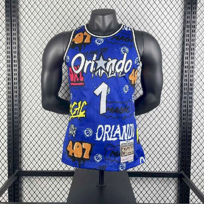 Camisa masculina M&amp;N 1994/95 Anfernee Hardaway Retro