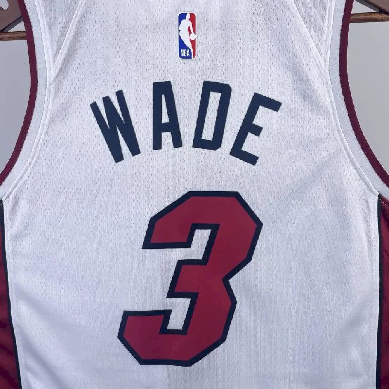 Camisa masculina Dwyane Wade branca da equipe