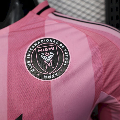 Inter Miami 2025/26 Home Long Sleeves Jersey Player Version