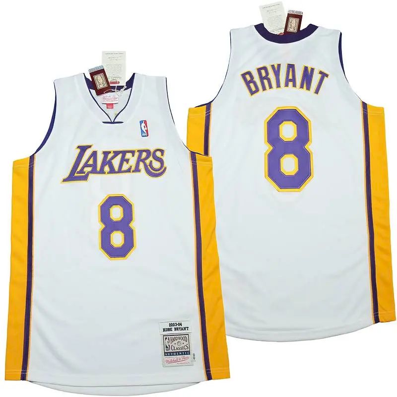 Camisa Kobe Bryant #8 Branca 2003-04 Retro Classics Autêntica