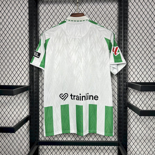 Real Betis 2024/25 With Sponsors And Patch Home Jersey