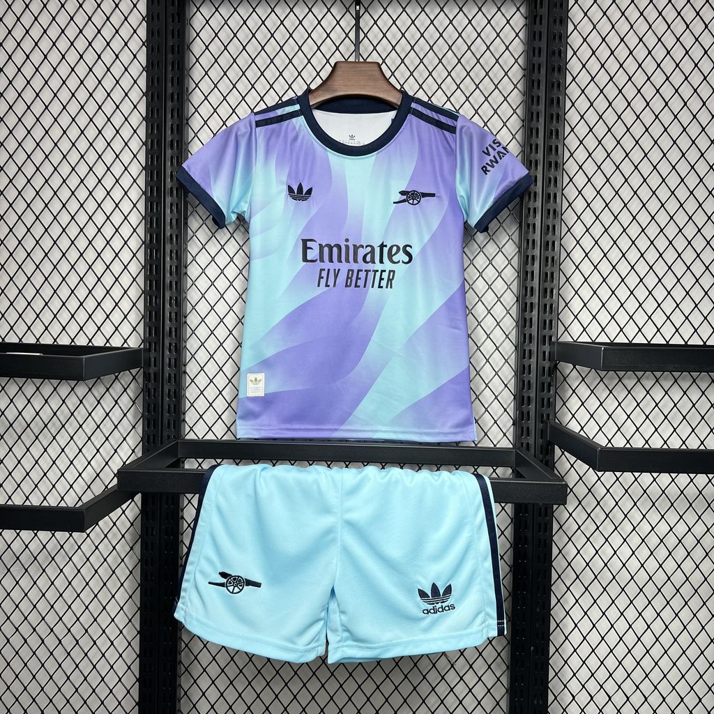 Terceiro uniforme infantil do Arsenal 2024/25