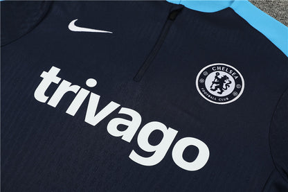Suéter e calça Chelsea 2024/25 com zíper e meio zíper 14001