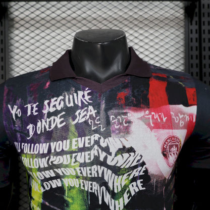 Men's Manchester City 2025/26 Black color Jersey Player Version