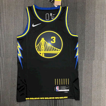 Men’s Jordan Poole Black Team Jersey – 75th Anniversary City Edition