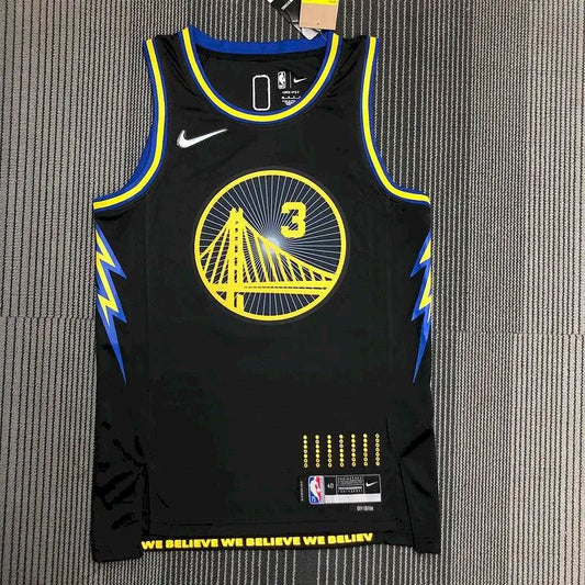 Camisa Jordan Poole preta masculina – Edição City do 75º aniversário