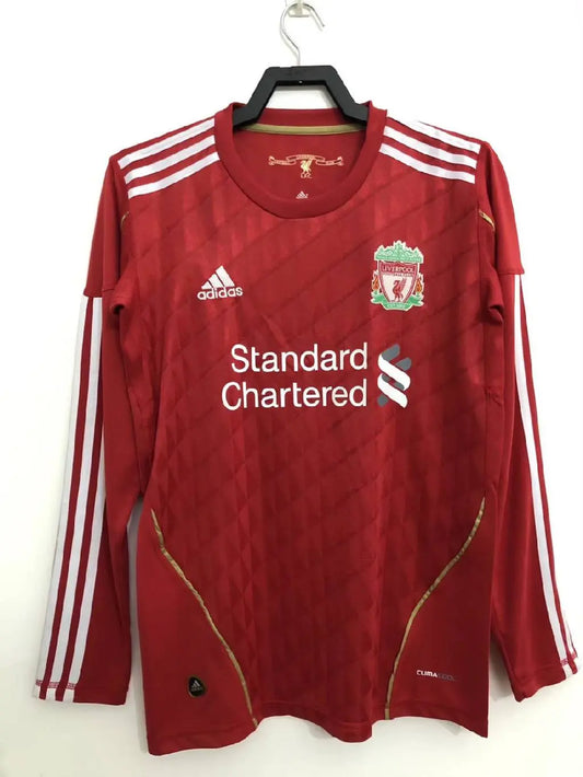 Liverpool 2010/2012 Home Long Sleeves Retro Jersey