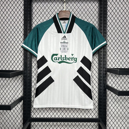 Camisa retrô reserva do Liverpool 1993/95
