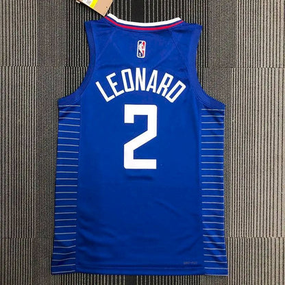 Camisa azul masculina do time Kawhi Leonard – Edição de 75º aniversário