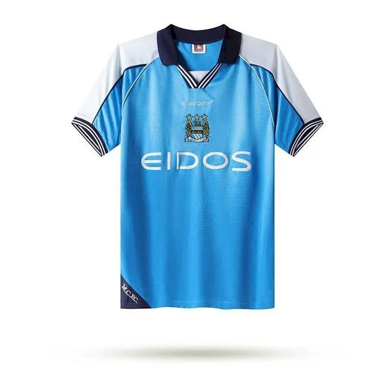 Camisa retrô do Manchester City 1999/01