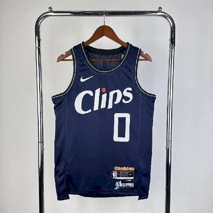 Camisa azul masculina Russell Westbrook 2024 – Edição City