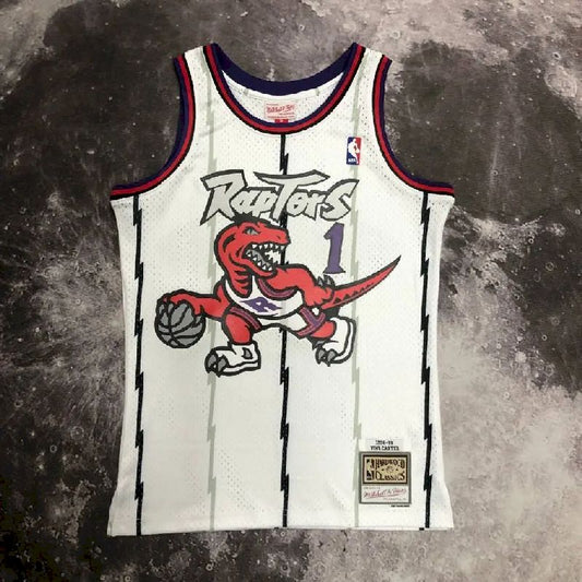 Men’s M&N 1999 Tracy McGrady White Retro Jersey