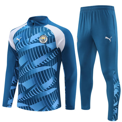 Suéter e calça Manchester City 2023/24 com zíper e meio zíper 14001