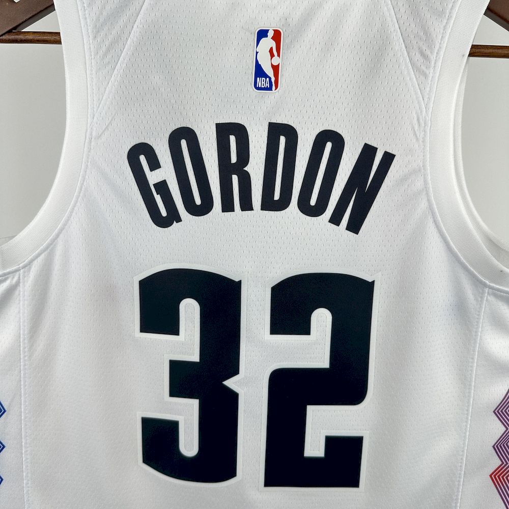Denver Nuggets 2024/25 City Edition Cor Branca GORDON#32