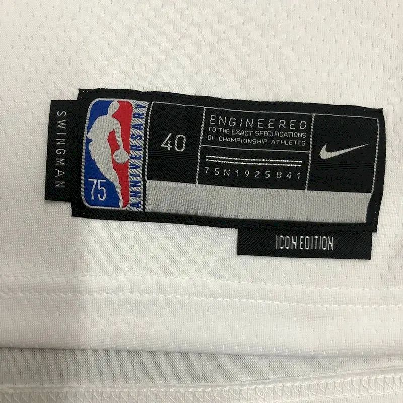 Camisa branca masculina Anthony Davis Team – Edição de 75º aniversário