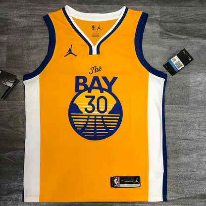 Stephen Curry Men’s Yellow Player Version Jersey – Statement Edition